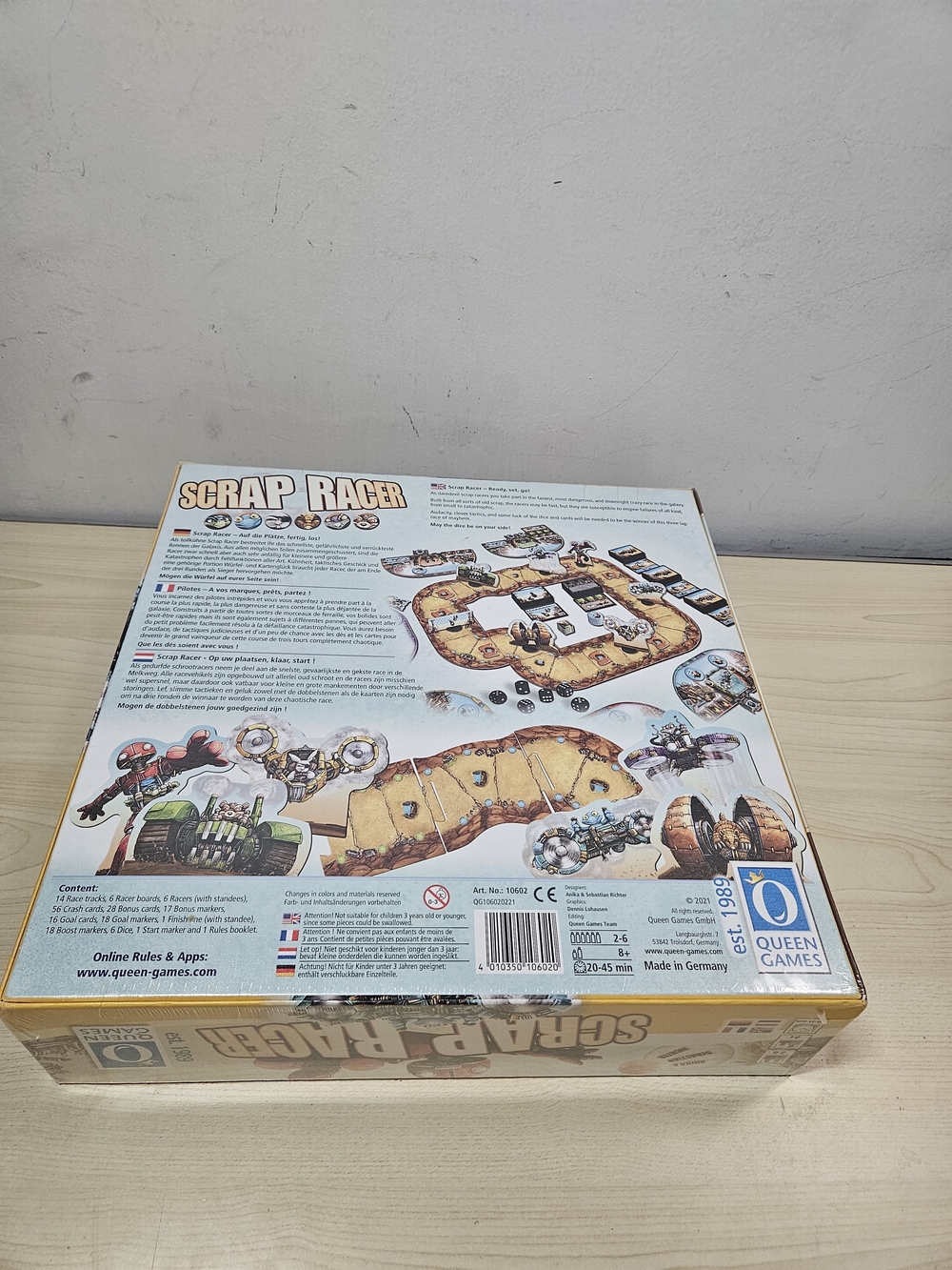 Scrap Racer Racing Board Game Queen Games - Picture 2 of 3